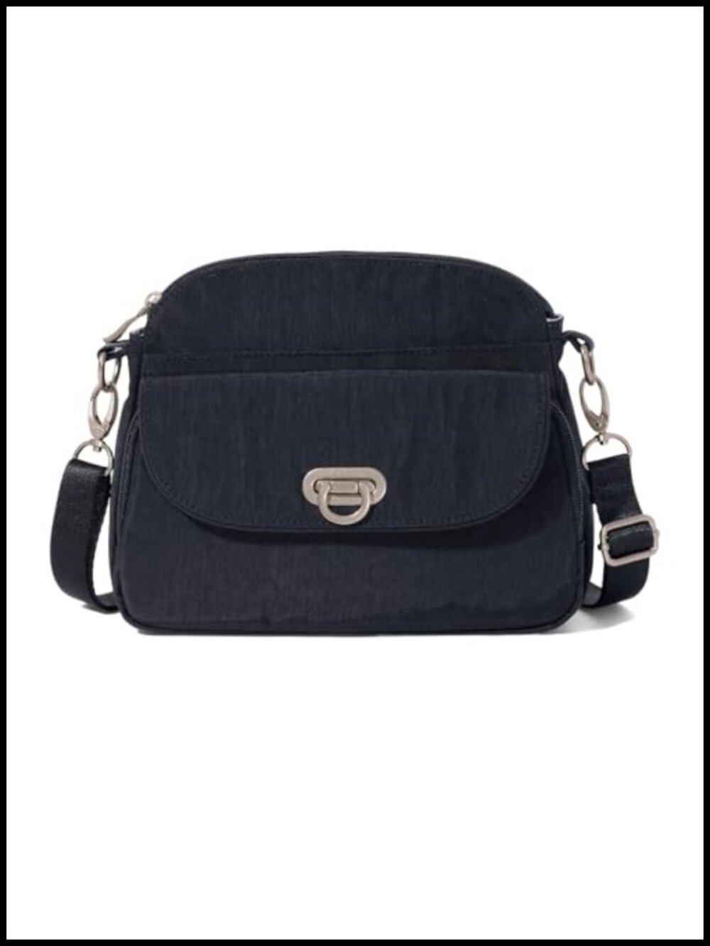 Baggallini Coastal Flip Lock Crossbody RFID Satchel Bag
